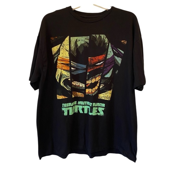 Nickelodeon Teenage Mutant Ninja Turtles Men's size 2x Black Tee - Picture 2 of 5